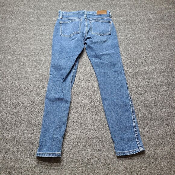 Madewell Jeans Womens 25P Blue 10" High-Rise Skinny Button Fly Stretch Petite - Picture 7 of 9